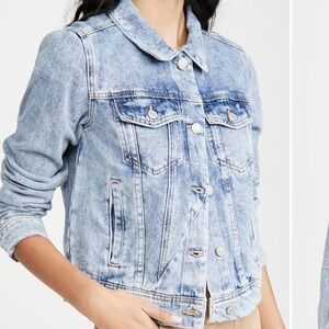 Free People Rumors Denim Jacket Light Indigo Size S